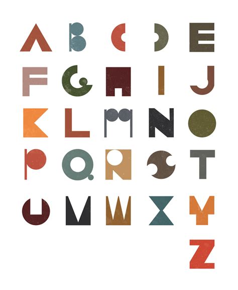 Shapes Alphabet Novelty Sign Shapes Alphabet