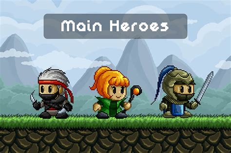 Characters For Platformer Games Pixel Art By Free Game