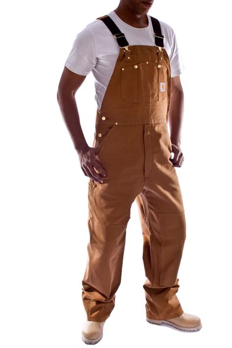 Carhartt Denim Dungarees Overalls Brown Overalls Men Fashion