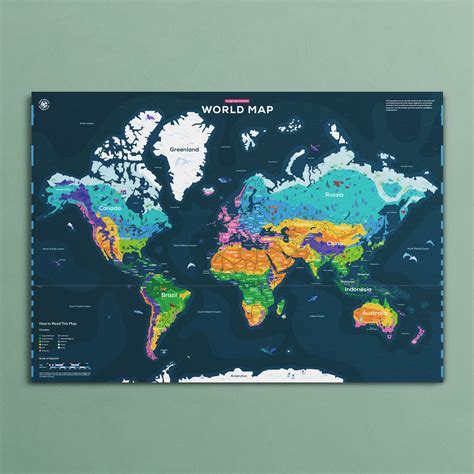 World Map Poster - in a nutshell-kurzgesagt