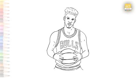 Jimmy Butler Drawing American Professional Basketball Player Drawing