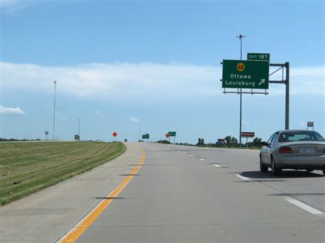Kansas Interstate 35 Southbound Cross Country Roads