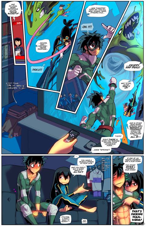 Post 2981804 Fredperry Izukumidoriya Myheroacademia Tsuyuasui Comic