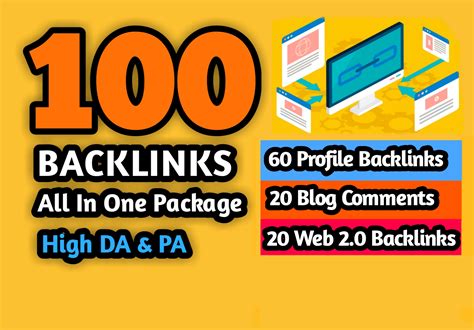60 Profile Backlinks 20 Blog Comments 20 Web 20 Backlinks For 15