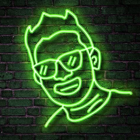 Realistic Neon My New Profile Picture Photomanipulation