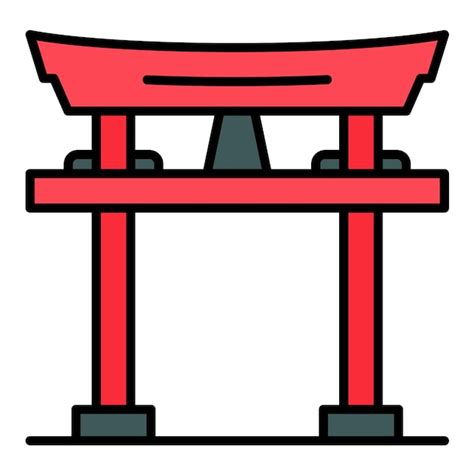 Premium Vector Torii Gate Vector Illustration Style