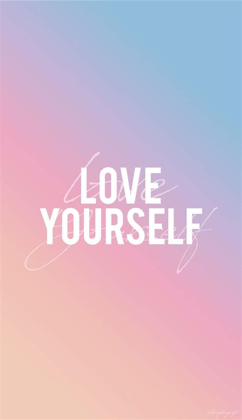 Customize and personalise your desktop, mobile phone and tablet with these free wallpapers! Aesthetic Love Yourself Wallpapers - Wallpaper Cave