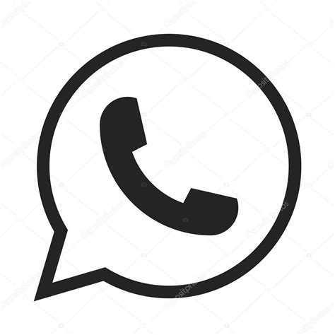 Symbol Ikonu Telefonu Vektor Whatsapp Logo Symbol Telefonní Piktogram