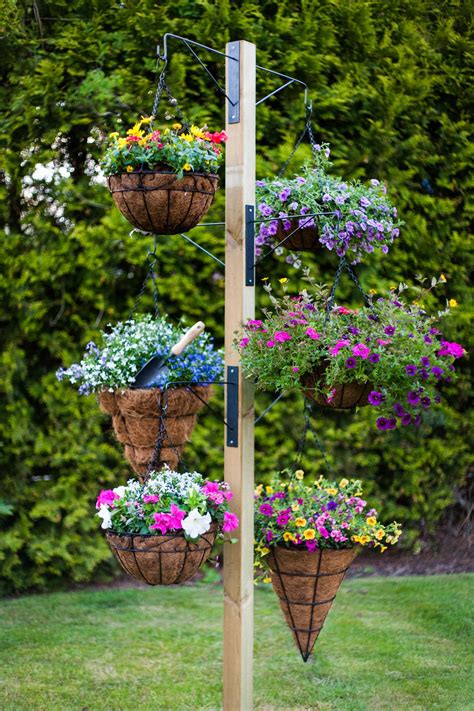 Favorite Hanging Basket Tree Stand Self Watering Vertical Garden Diy