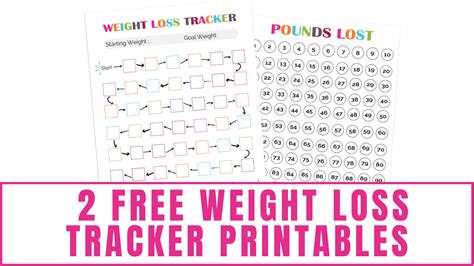 Free Weight Loss Tracker Printables Nutrition Line