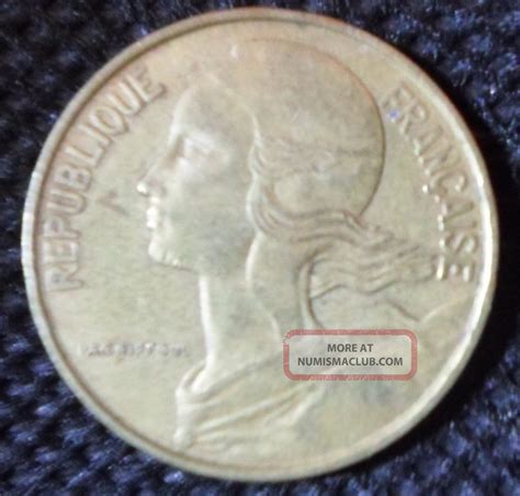 C54 Coin 10 Centimes 1967 France Republique Francaise