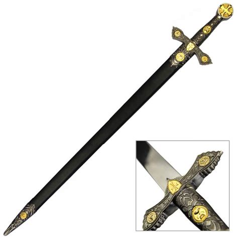 Christian Crusader Knights Templar Medieval Long Sword With