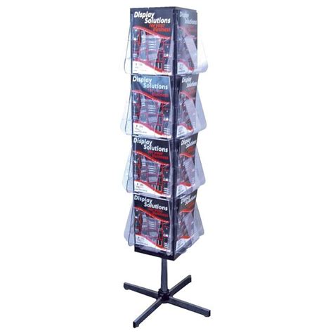 deflecto rotating floor standing brochure holder a4 16 officeworks