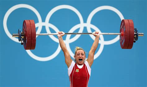 For Olympic Weight Lifters Its More Than Snatch Grunt Drop The