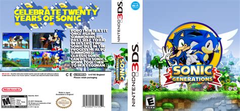 Sonic Generations Nintendo 3ds Box Art Cover By Takahashi2212