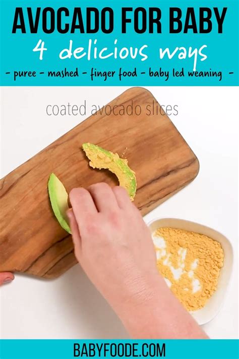 Avocado For Baby Puree And Baby Led Weaning 6 Months Baby Foode