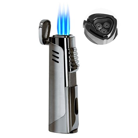 Buy Ronxs Torch Lighter Triple Jet Flame Cigar Lighter With Punch