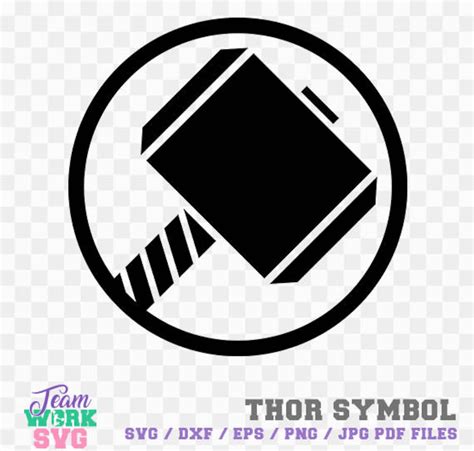 Thor Symbol Hero Logo Thor Symbol Decal Png Dxf  Eps Etsy
