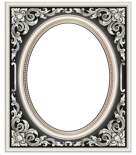 Vector Vintage Border Frame Engraving With Retro Ornament Vector Stock