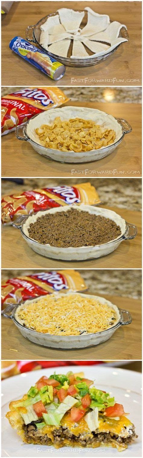 Our favorite butter pie crust recipe that makes consistent flaky pie dough every time. Frito Taco Pie With A Crescent Dough Crust | Appetizer recipes, Recipes, Easy appetizer recipes