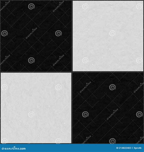 Seamless Texture Of Black And White Decorative Floor And Wall Tiles