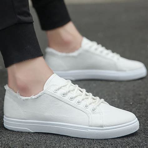 White Sneakers Boys Sport Shoes 2021 Spring Classic Shoes Men Casual