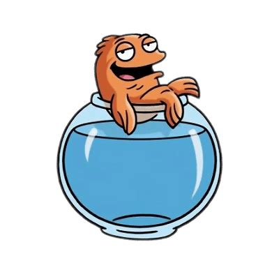 Download American Dad Character Klaus The Fish On Top Of Bowl Transparent PNG StickPNG