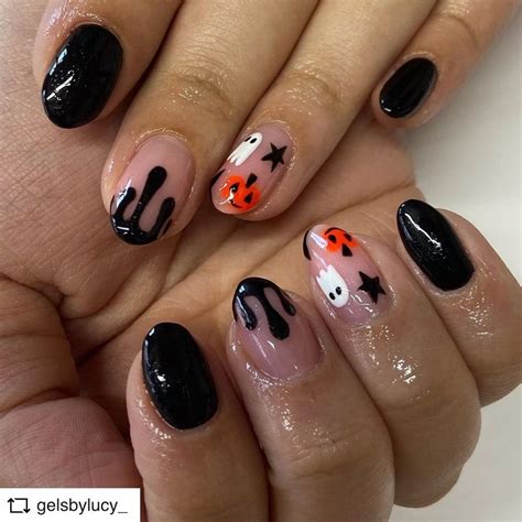 100 Easy Halloween Nails Art Ideas For Your Inspirations Pinmomstuff