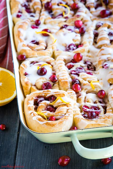 These Cranberry Orange Sweet Rolls Are Made With A Simple Sweet Dough
