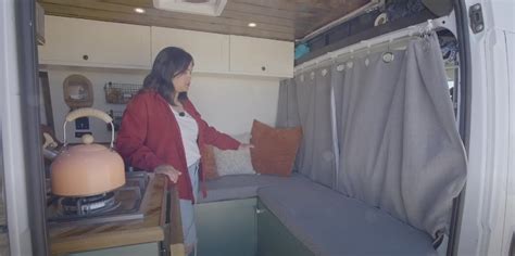Adventurous Couple Turns Ram Promaster Van Into A Cozy Tiny House On