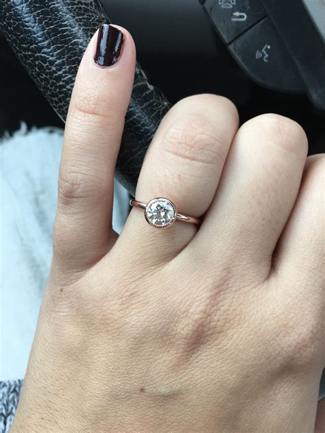When autocomplete results are available use up and down arrows to review and enter to select. Bezel Engagement Ring | Weddingbee Photo Gallery