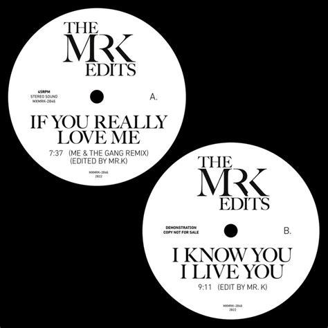 12 If You Really Love Me Bw Ikyily Rsd 22 — Mxmrk2046 Edits By