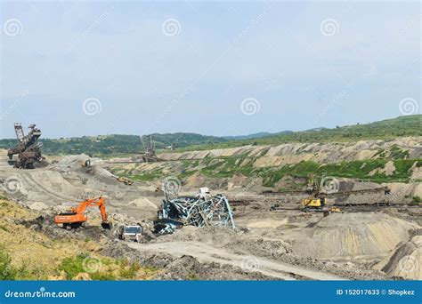 Coal Mine Accident With A Heavy Extraction Machine Inside The Coal
