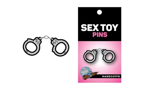 Wood Rocket Sex Toy Handcuffs Pin Silver