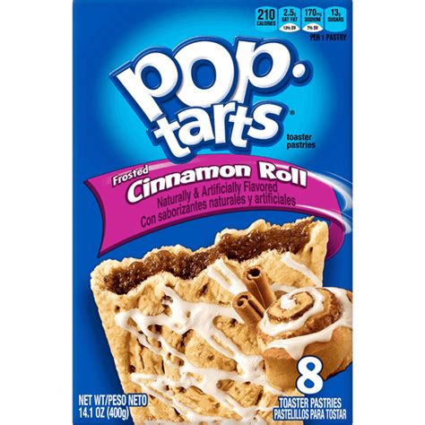 Pop Tarts Breakfast Toaster Pastries Frosted Cinnamon Roll Flavored 14 1 Oz 8 Count