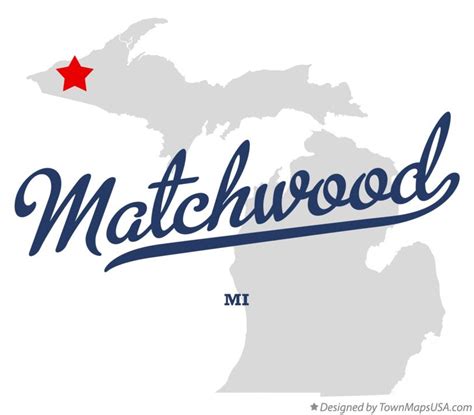 Map Of Matchwood Mi Michigan
