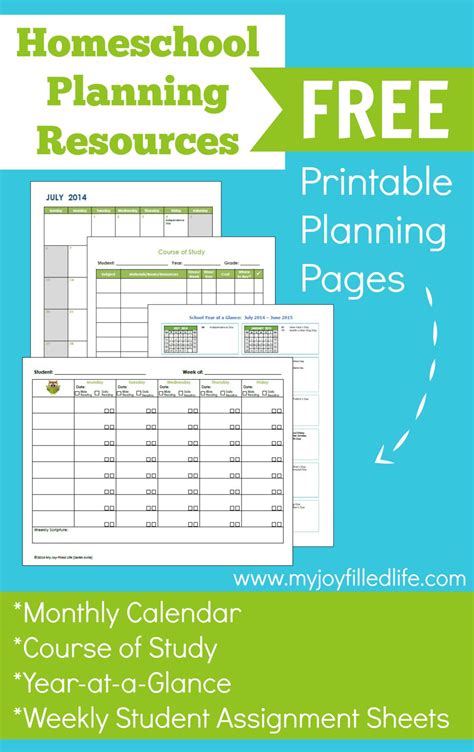 Homeschool Planning Sheets Toys And Games Learning And School