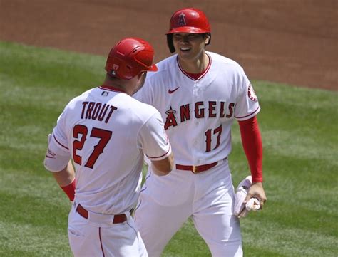 Angels News Shohei Ohtani And Mike Trout Maintain Leads In Second All