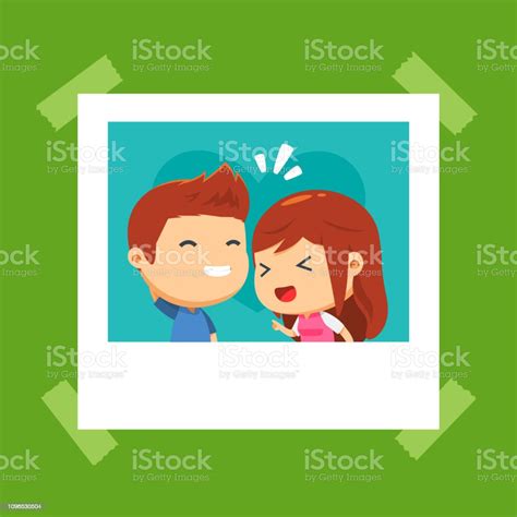 A Portrait Of A Cute Couple Laughing Together Stock Illustration Download Image Now Adult