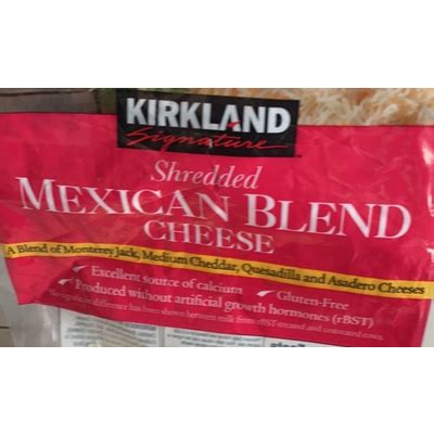 Calories In Shredded Cheese Mexican Blend From Kirkland Signature