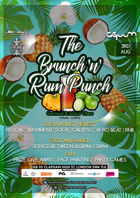 The Brunch N Rum Punch Party Clapham London Brunch Reviews