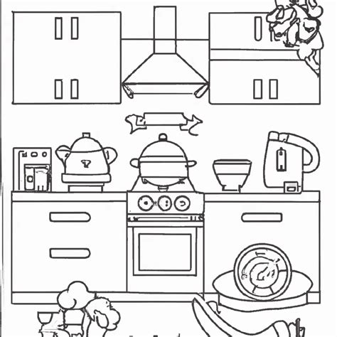 10 Desenhos De Cozinha Kawaii Para Imprimir E Colorir