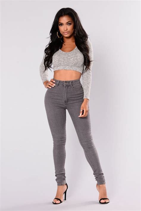 The Right Angle Skinny Jeans Grey High Waisted Skinny Jeans Fashion Nova Jeans Fashion