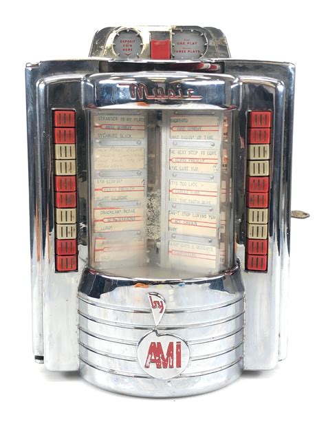 Lot Vintage Ami Coin Operated Tabletop Jukebox