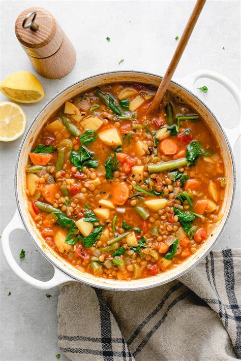 Italian Lentil Soup Recipe Vegan Una Wilt