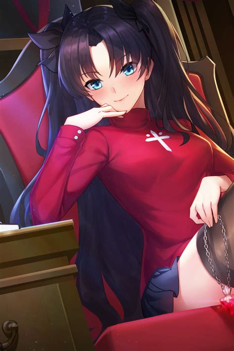 640x960 Tohsaka Rin Anime Girl 5k Iphone 4 Iphone 4s Hd