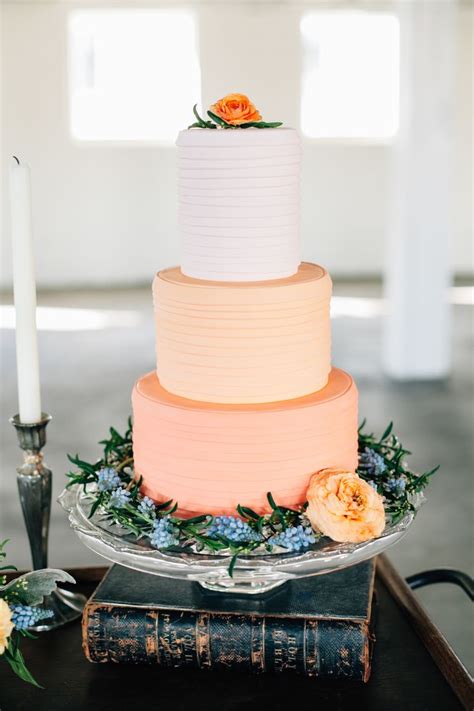 Peach Colored Wedding Cake C A K E Pinterest Pretty Cakes Colors