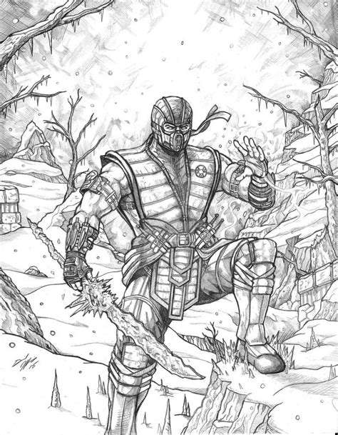 Mortal Kombat X Subzero By Daniel Jeffries Dragon Ball Super Artwork