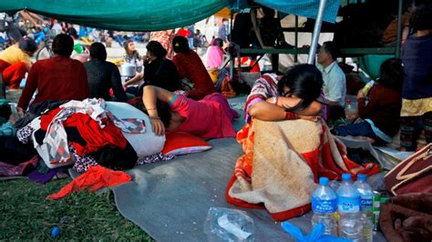 Nepal Earthquake Survivors Shell Shocked Sleeping Outdoors And