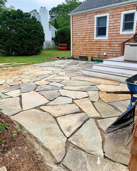 Another Irregular Bluestone Patio In Progress Give Us A Call To Have